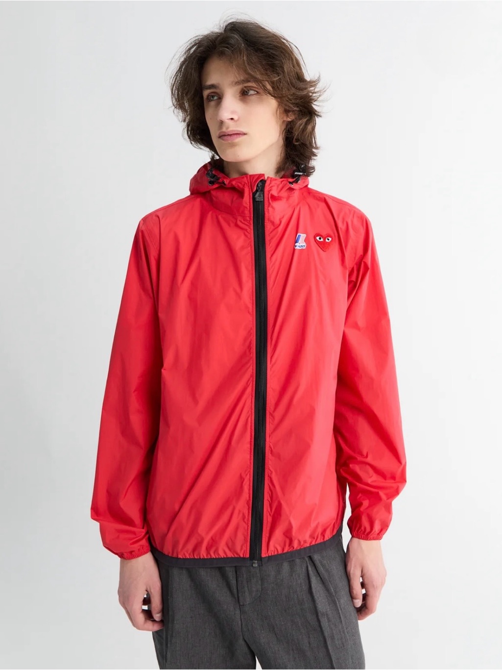 Comme Des Garon X K-Way Unisex Packable Windbreaker Jacket